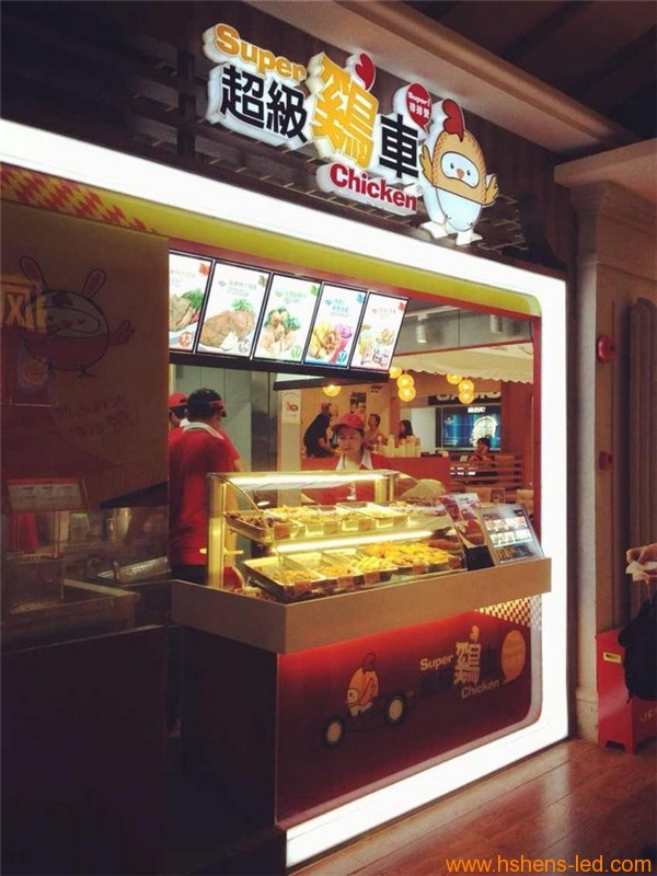 连锁店广告灯箱-超级鸡车